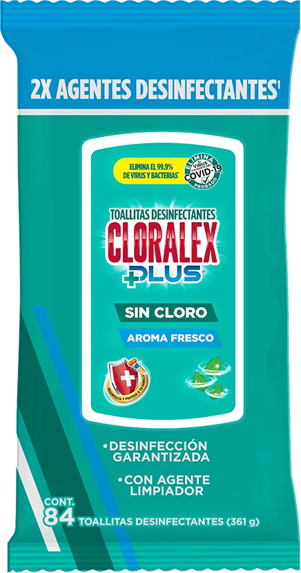 84 toallitas desinfectantes Cloralex