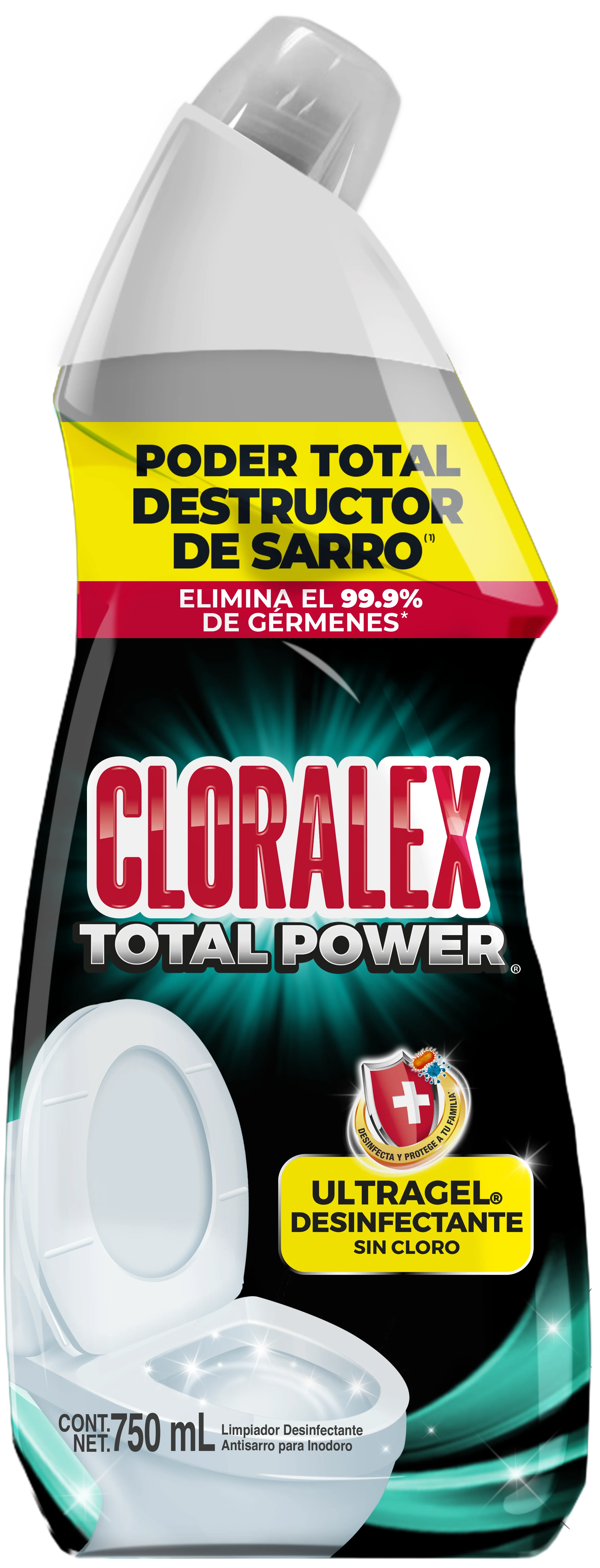 Limpiador desinfectante Cloralex Total Power 750ml